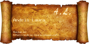 Andris Laura névjegykártya